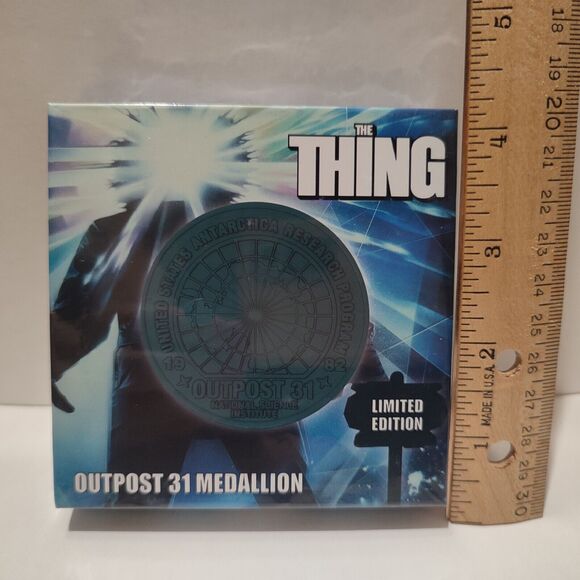The Thing Limited Edition Outpost 31 Medallion Embossed Collectible Figurine - Picture 3 of 5